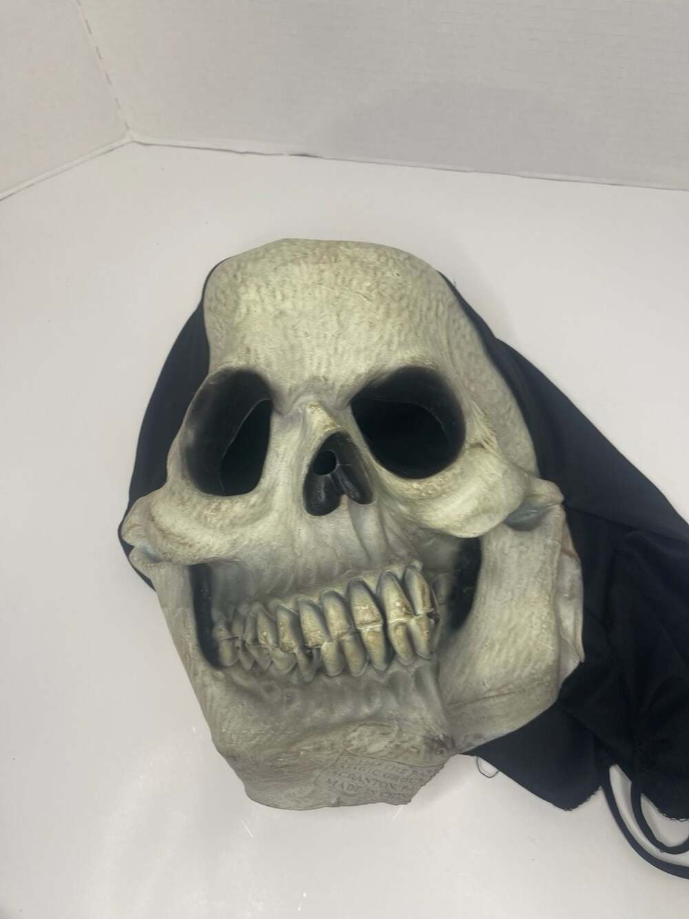 Paper Magic Group Vintage 1995 Halloween Skeleton Mask With Hood